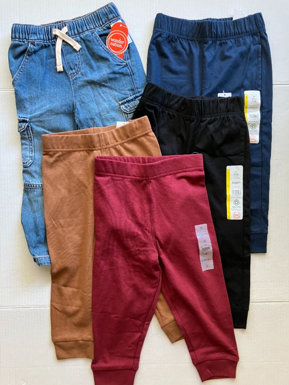 3T Wonder Nation & Garanimals Boys Pants Bundle